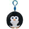 TY Beanie Ballz - AVALANCHE the Penguin (Plastic Key Clip - 2.5 inch) (Mint)