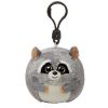 TY Beanie Ballz - MISCHIEF the Raccoon (Plastic Key Clip - 2.5 inch) (Mint)