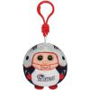 TY NFL Beanie Ballz - NEW ENGLAND PATRIOTS (Plastic Key Clip - 2.5 inch) (Mint)