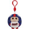 TY NFL Beanie Ballz - NEW YORK GIANTS (Plastic Key Clip - 2.5 inch) (Mint)