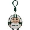 TY NFL Beanie Ballz - NEW YORK JETS (Plastic Key Clip - 2.5 inch) (Mint)