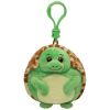 TY Beanie Ballz - ZOOM the Turtle (Plastic Key Clip - 2.5 inch) (Mint)