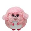 TY Beanie Ballz - LOVEY the Pink Poodle (Regular Size - 5 inch) (Mint)