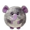 TY Beanie Ballz - THUNDER the Elephant (Regular Size - 5 inch) (Mint)