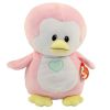 Baby TY - PENNY the Pink Penguin (Medium Size - 7.5 inch) (Mint)