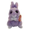 TY Basket Beanie Baby - APRIL the Purple Bunny (3 inch) (Mint)