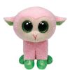 TY Basket Beanie Baby - BABS the Pink Lamb (3 inch) (Mint)