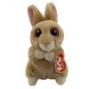 TY Basket Beanie Baby - GINGER the Tan Bunny (3 inch) (Mint)