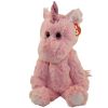 TY Cuddlys - ESTELLE the Pink Unicorn (Medium Size - 12 inch) (Mint)