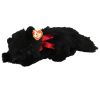 TY Classic Plush - SILKY the Black Cat with Red Ribbon (12 inch) (Mint)