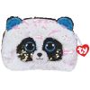 TY Fashion Flippy Sequin Accessory Bag - BAMBOO the Panda Bear (8 inch) (Mint)