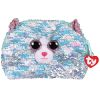 TY Fashion Flippy Sequin Accessory Bag - WHIMSY the Cat (8 inch) (Mint)
