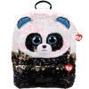 TY Fashion Flippy Sequin Backpack - BAMBOO the Panda Bear (13 inch) (Mint)