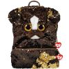 TY Fashion Flippy Sequin Backpack - BRUTUS the Dog (13 inch) (Mint)