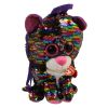 TY Fashion Flippy Sequin Backpack - DOTTY the Leopard (13 inch) (Mint)