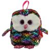 TY Fashion Flippy Sequin Backpack - OWEN the Owl (12 inch) *Version 2* (Mint)