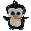 TY Fashion Flippy Sequin Backpack - WADDLES the Penguin (13 inch) (Mint)