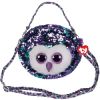 TY Fashion Flippy Sequin Purse - MOONLIGHT the Owl (8 inch) (Mint)