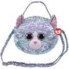 TY Fashion Flippy Sequin Purse - WHIMSY the Cat (8 inch) (Mint)