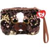 TY Fashion Flippy Sequin Wristlet - BRUTUS the Dog (5 inch) (Mint)