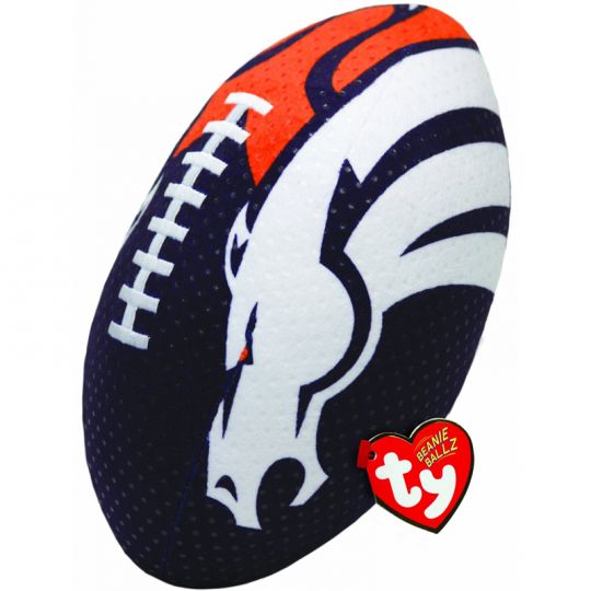 TY NFL Rush Zone Plush Football - DENVER BRONCOS (10 inch) (Mint