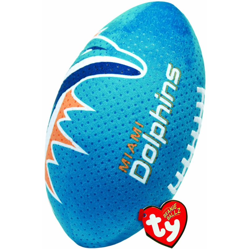 Miami Dolphins Plush Football Officially Licensed by NFL