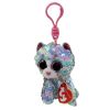 TY Flippables Sequin Plush - WHIMSY the Cat (Plastic Key Clip - 3.5 inch) (Mint)