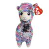 TY Flippables Sequin Plush - LOLA the Rainbow Llama (Regular Size - 6 inch) (Mint)