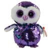 TY Flippables Sequin Plush - MOONLIGHT the Owl (Regular Size - 6 inch) (Mint)