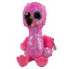 TY Flippables Sequin Plush - PINKY the Flamingo (Regular Size - 6 inch) (Mint)