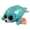 TY Flippables Sequin Plush - WAVES the Seal (Regular Size - 6 inch) (Mint)