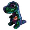 TY Flippables Sequin Plush - CRUNCH the Dinosaur (Medium Size - 10 inch) (Mint)
