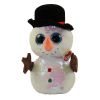 TY Flippables Sequin Plush - MELTY the Snowman (Medium Size - 9 inch) (Mint)