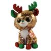 TY Flippables Sequin Plush - TEGAN the Christmas Reindeer (Medium Size - 10 inch) (Mint)