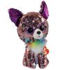 TY Flippables Sequin Plush - YAPPY the Chihuahua Dog (Medium Size - 10 inch) (Mint)