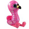 TY Flippables Sequin Plush - PINKY the Flamingo (LARGE Size - 17 inch) (Mint)
