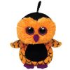 TY Halloweenie Beanie Baby - OZZIE the Owl (3 inch) (Mint)