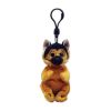 TY Beanie Baby - ACE the German Shepherd (Key Clip - 4 inch) (Mint)