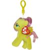 TY Beanie Baby - FLUTTERSHY (My Little Pony) (Plastic Key Clip - 5 inch) (Mint)