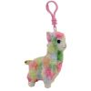 TY Beanie Baby - LOLA the Rainbow Llama (Plastic Key Clip) (4 inch) (Mint)