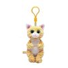 TY Beanie Baby - MANGO the Gold Tabby Cat (Key Clip - 4 inch) (Mint)