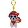 TY Beanie Baby - MARSHALL ( Paw Patrol - Plastic Key Clip ) (4 inch) (Mint)