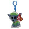 TY Beanie Baby - ROCKY ( Paw Patrol - Plastic Key Clip ) (4 inch) (Mint)