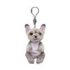 TY Beanie Baby - WILFRED the French Bulldog (Key Clip - 4 inch) (Mint)