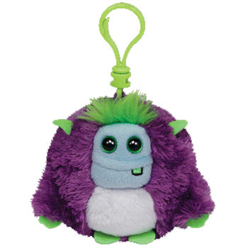 TY Monstaz - FRANKIE the Purple & Green Monster (Plastic Key Clip - 3 ...