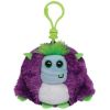 TY Monstaz - FRANKIE the Purple & Green Monster (Plastic Key Clip - 3 inch) (Mint)