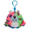 TY Monstaz - MARTY the Mulit-Colored Monster (Plastic Key Clip - 3 inch) (Mint)