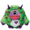 TY Monstaz - TROUBLE the Green & Purple Monster (Regular Size - 5 inch) (Mint)