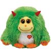 TY Monstaz -MAXINE the Green & Orange Monster (Large Size - 12 inch - Mint)