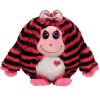 TY Monstaz - ZOEY the Pink & Black Striped Monster (Large Size - 12 inch) (Mint)